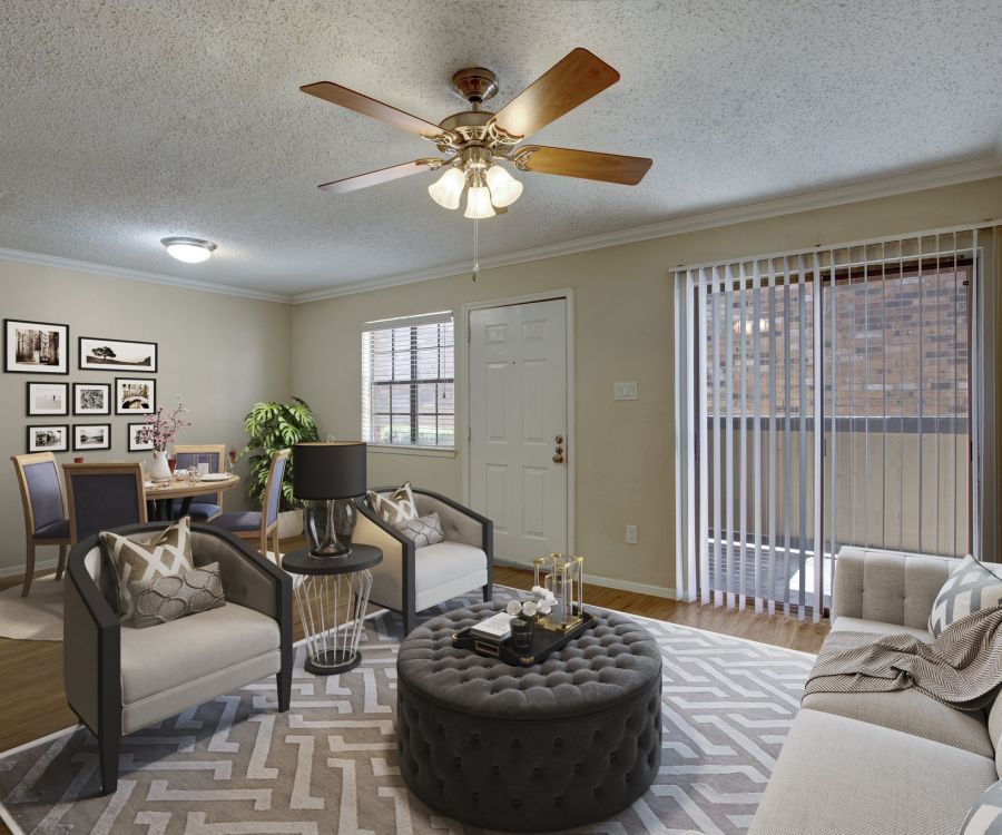 Spacious living room at Autumn Chase