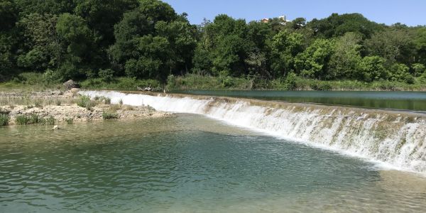 Scenic dam at Autumn Chase